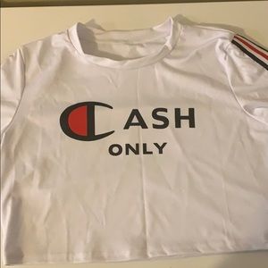 Cash Only White Crop Top!!